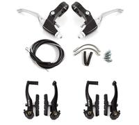 Clarks Cycle Systems CLK-115-27 V-Brake Set Including Alloy Levers, Black, Pair