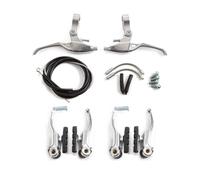 Clarks Cycle Systems CLK-115-27 V-Brake Set Including Alloy Levers, Silver, Pair