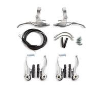 Clarks Cycle Systems CLK-115-27 V-Brake Set Including Alloy Levers, Silver, Pair
