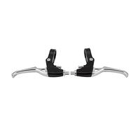 Clarks Cycle Systems CLK-2B V-Brake Alloy Brake Levers, Silver/Black, Pair