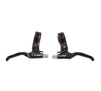 Clarks Brake Levers - Pair of Black Alloy Brake Levers for Thumb and Twist Shift Users Compatible with MTB, Road and Hybrid Bikes