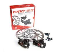 Clarks Cycle Systems CMD-23 Mechanical Disc Brake Set, Including Rotors, IS Mounts, 160/160mm