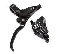Clarks Cycle Systems E-Clout Hydraulic Disc Brake Set, Including Rotors, Olives, IS Mounts, 180/160mm, Black
