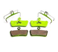 Clarks Cycle Systems E-VRS E-Bike Disc Brake Pads, Semi-Metallic, E-VRS859 Compatible with Avid Elixir/XO/SRAM Guide, 2 Pairs (4pcs), Green