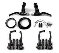 Clarks V-Brake Levers - Pair of Black Adjustable Alloy Brake Levers for V and Mechanical Disc Brake Systems