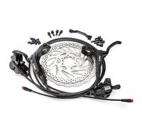 Clarks Cycle Systems HD-M3000 E-Bike Hydraulic Disc Brake Set, Including Rotors, Olives, IS Mounts, 180/160mm