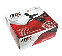 Clarks Cycle Systems MX Junior Hydraulic Disc Brake Set - Pre-Bled 2-Piston System for Young Riders, Reach-Adjustable Levers, Mineral Oil, Easy-Install Design