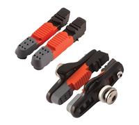 Clarks Cycle Systems Road Elite Triple Compound Interchangeable Cartridge Brake Pads, Plus Extra Replacement All-Weather Cartridge Pad Inset & Retaining Pins