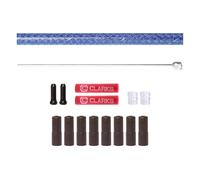 Clarks Cycle Systems Road/MTB Stainless Steel Inner Cable & Braided Outer Gear Cable Kit, Front & Rear, Blue