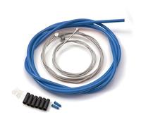 Clarks Universal S/S Front and Rear Brake Cable Kit W/ P2 Blue Outer Casing