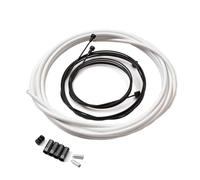 Clarks Cycle Systems Universal Lightweight Alloy Brake Cable Kit, Front & Rear, White