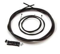 Clarks Cycle Systems Universal Lightweight Alloy Gear Cable Kit, Front & Rear, Black