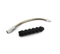 Clarks Cycle Systems V-Brake Guide Pipe and Rubber Boot Brake Noodle, Silver, 135 Degree