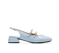 Clarks Daiss 30 Dazz Light Blue Patent Leather Mary Jane,sling Back Blue