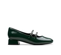 Clarks Daiss 30 Shine Dark Green Mary Jane Green 4-Standard Fit