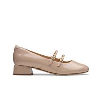 Clarks Daiss 30 Shine Sand Patent Mary Jane In Beige Beige 8-Standard Fit