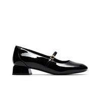 Clarks Daiss30 Bar Black Patent Court Shoes,mary Jane Black