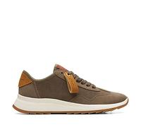 Clarks Dashlite Lo Womens Trainers 6.5 UK Dark Olive Combi