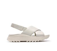 Clarks DashLite Wish Womens White Leather, 5.5