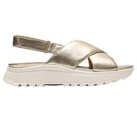 Clarks DashLite Wish Womens Gold Leather, 3.5