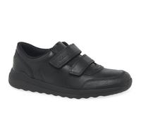 Clarks Daze Step 2 Kid Leather Shoes in Black Size 13.5