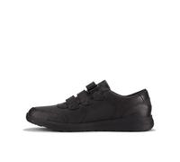 Boys Clarks - Daze 2 Step Hook And Loop Straps Leather School Shoes