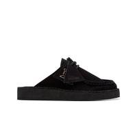 Clarks Desert Nomad Mule Black Suede Slip Ons,mules Black 5-Standard Fit