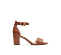 Clarks Deva Mae Womens Tan Leather, 7