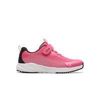 Clarks Deyes Dash Bu Pink Kids girls trainers 8497-27G in a Plain Textile in Size 1