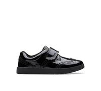 Clarks Disco Skip Kid Black Patent Riptape, School Shoes | Size: 11.5-Standard Fit Clarks Black 11.5-Standard Fit