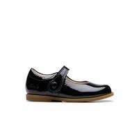 Clarks Drew Tap Toddler Black Patent Mary Jane, Riptape | Size: 5.5-Standard Fit Clarks Black 5.5-Standard Fit