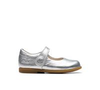 Clarks Drew Tap Toddler Silver Metallic Mary Jane, Riptape in Gold | Size: 5.5-Standard Fit Clarks Gold 5.5-Standard Fit