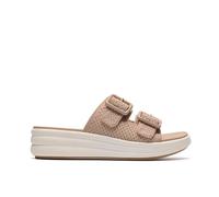 Clarks Women's Drift Faye Sand Flat Sandals, Sliders in Beige | Size: 6-Standard Fit Clarks Beige 6-Standard Fit