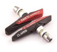 Clarks CPS958 Elite MTB/Hybrid V-Brake Pads Integral Block W/ Dual Compound Aqua-Glide Pads, 72 mm, Black