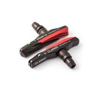 Clarks Elite Mtb/Hybrid/V-Brake Pads W/Lightweight Alloy Holder & Dual Compound
