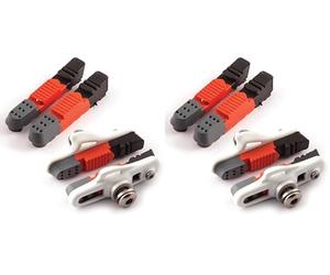 Clarks Elite Rim Brake Pads - Pair of 50mm Triple Contour Brake Pads with Replacement Inserts Compatible with Shimano Road Bikes, Ideal for Wet & Dry (Pack of 2)