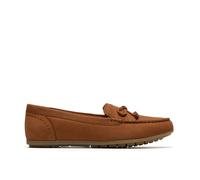Clarks Elliotte Sail Tan Nubuck Loafers,slip Ons,moccasins In Brown Brown