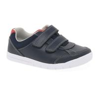 Clarks Emery Sky Toddler Leather Shoes In Navy Standard Fit Size 4