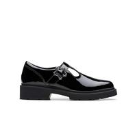 Clarks Eris Hope Y. Childrens Black Pat, 6.5