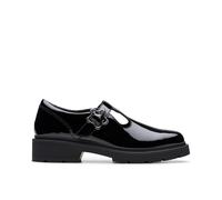 Clarks Eris Hope Youth Black Patent T Bar Shoes, School Shoes | Size: 5.5-Standard Fit Clarks Black 5.5-Standard Fit