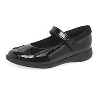 Clarks Girls Clarks Rainbow Detailed School Shoes Etch Beam - Black Patent - UK 10 Child - G