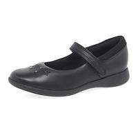 Clarks Etch Bright T, Girl's Wide Fit School Uniform Shoes