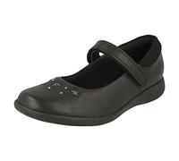 Clarks Etch Bright T, Girl's Wide Fit School Uniform Shoes