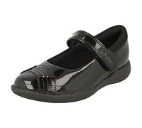 Clarks Etch Bright T, Girl's Wide Fit School Uniform Shoes