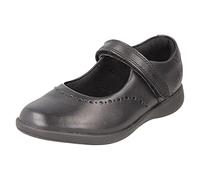 Clarks Etch Craft Toddler Leather Shoes In Black Extra Wide Fit Size 8