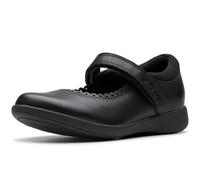 Clarks Etch Pure K Girls School Shoes 12 Black
