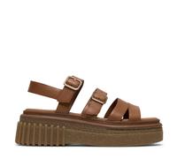 Clarks Evamar Strap Sandal BLACK LEATHER SIZE 4