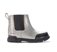 Clarks Evyn Chelsea Toddler Silver Patent Ankle Boots, Chelsea Boots in Gold | Size: 5-Standard Fit Clarks Gold 5-Standard Fit