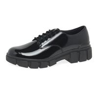 Clarks Evyn Lace Y. Childrens Black Pat, 7