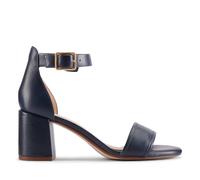 Clarks Women's Ezoria Mae Sandal, Navy Leather, 5 UK